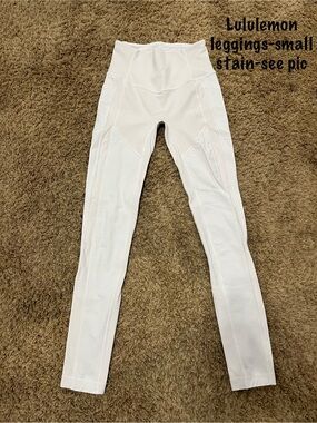 Lululemon athletica White High-Rise Workout Leggings